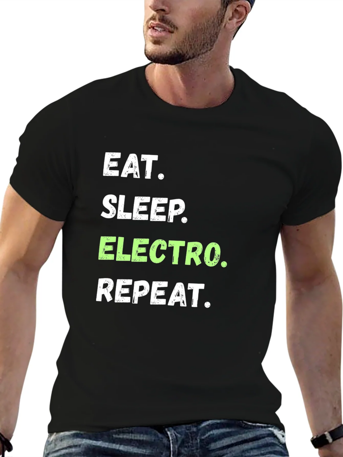 Eat Sleep Electro Repeat T-Shirt product image 6
