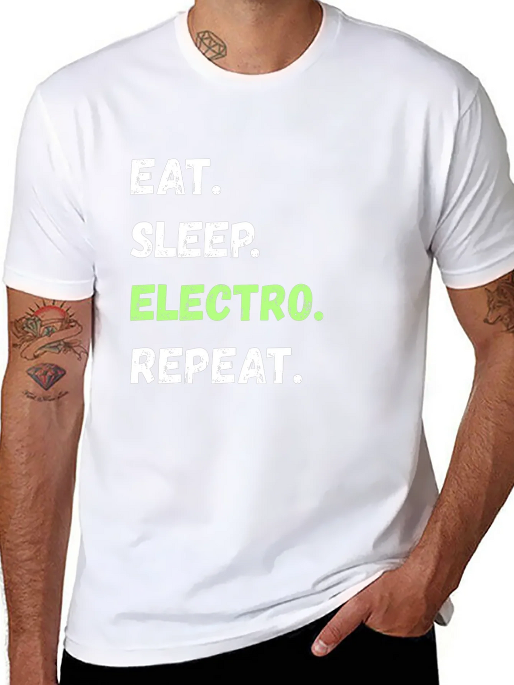 Eat Sleep Electro Repeat T-Shirt product image 7