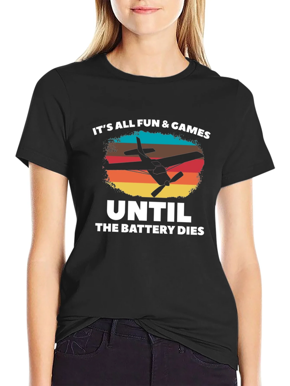 Its All Fun & Games Until The Battery Dies T-Shirt product image 1