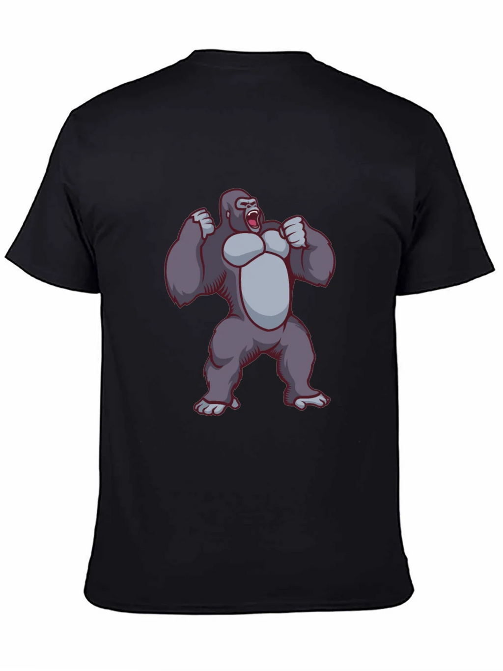 Gorilla Graphic Tee - Black Crew Neck T-Shirt product image 4