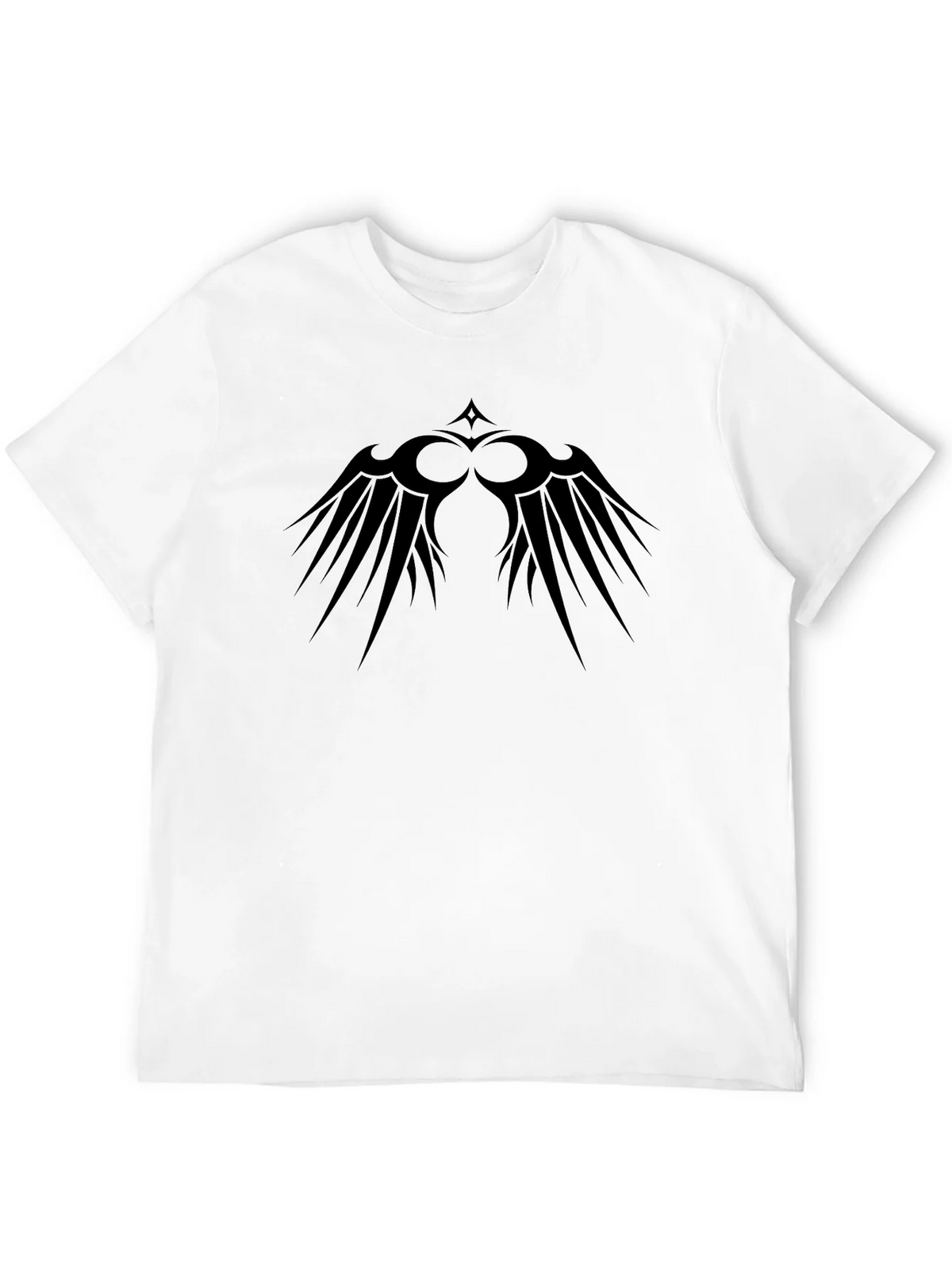 Black Graphic Tee - Tribal Wings Design product image 11