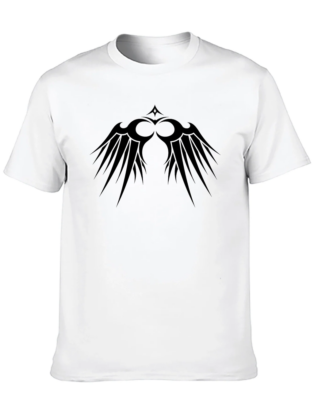 Black Graphic Tee - Tribal Wings Design product image 9