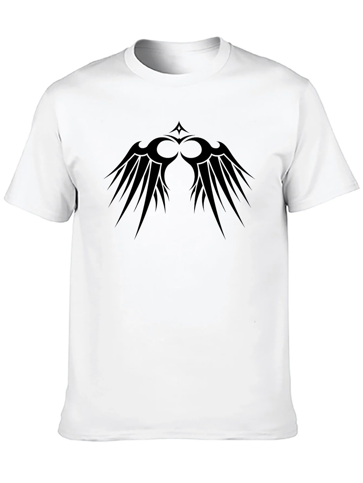 Black Graphic Tee - Tribal Wings Design product image 9