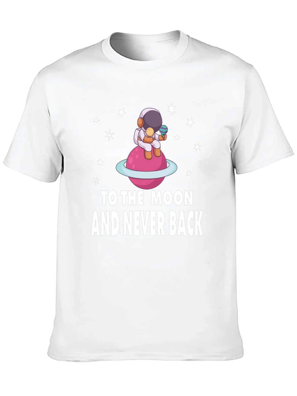To the Moon Astronaut Black T-Shirt product image 9