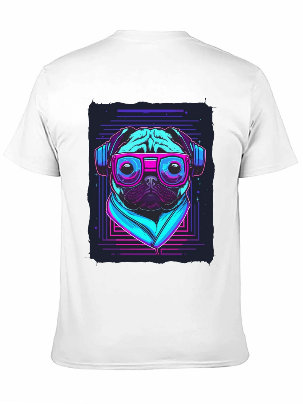 Retro Pug T-Shirt - Music Lover Style product image 7