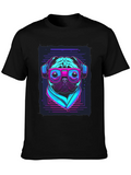 Retro Pug T-Shirt - Music Lover Style product image 1