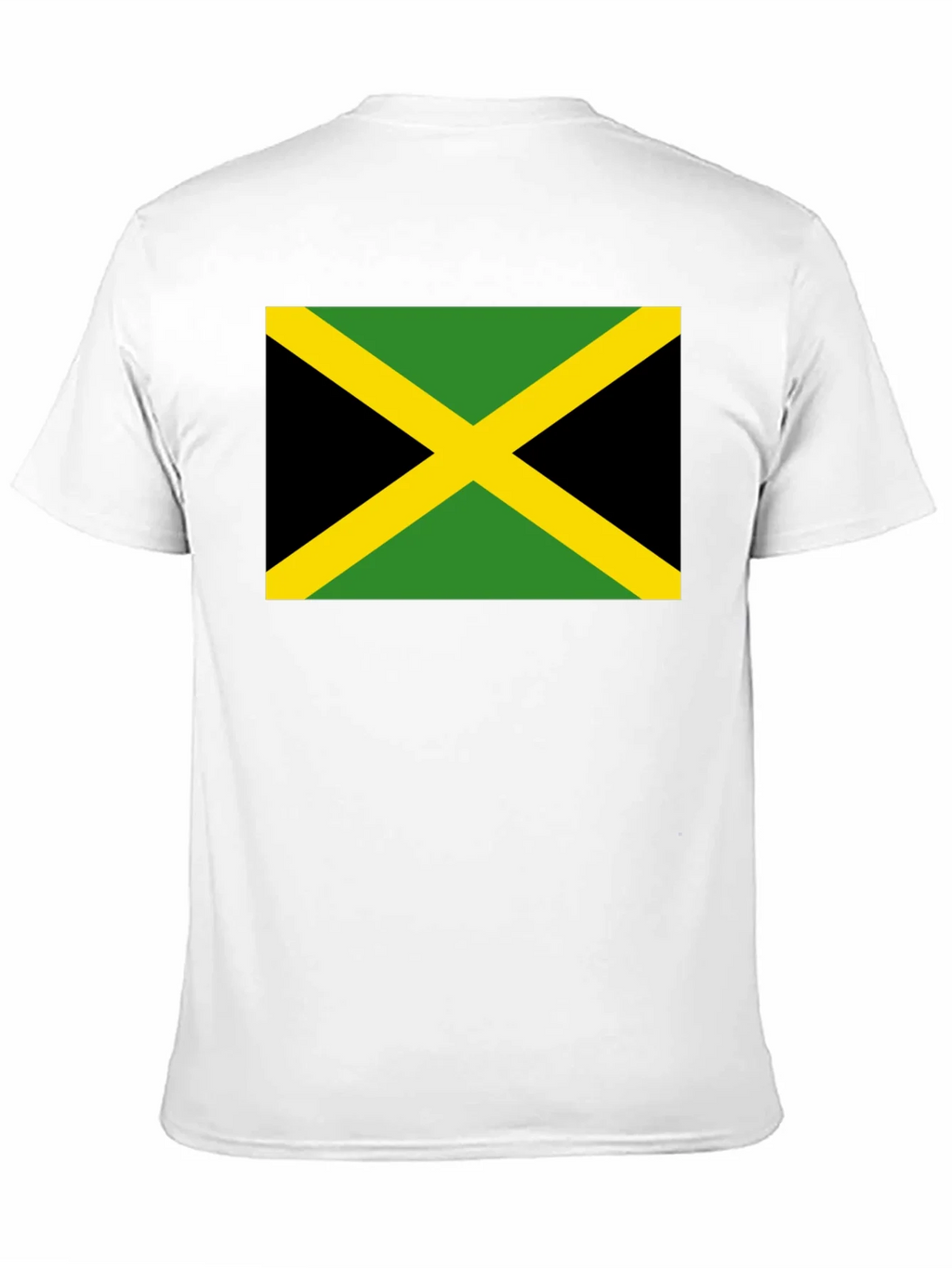 Jamaica Flag T-Shirt - Black Cotton Tee product image 3