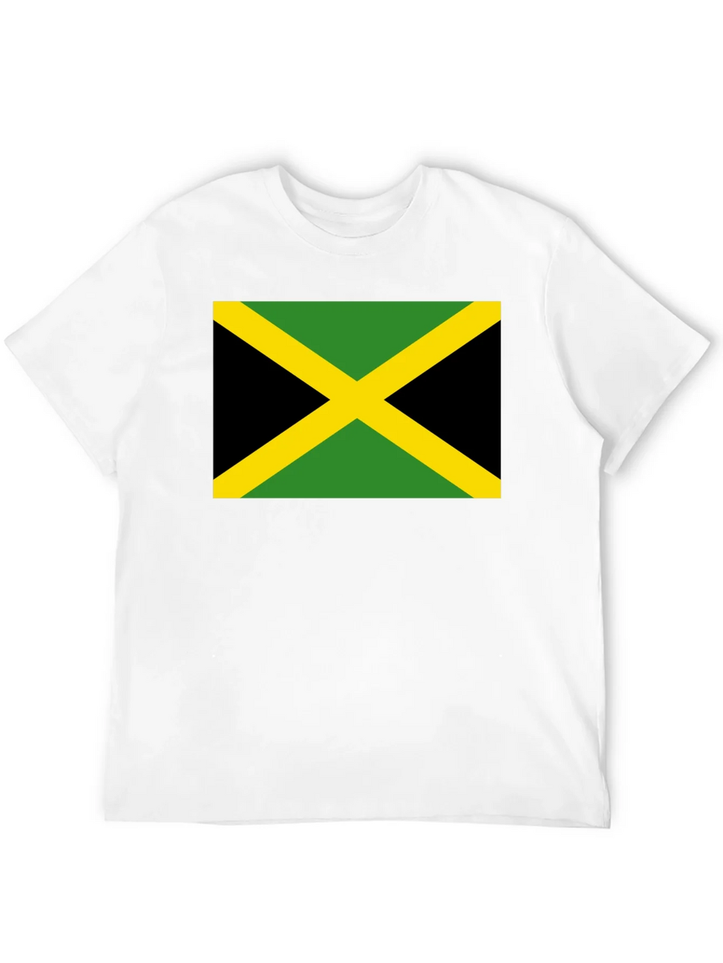 Jamaica Flag T-Shirt - Black Cotton Tee product image 4