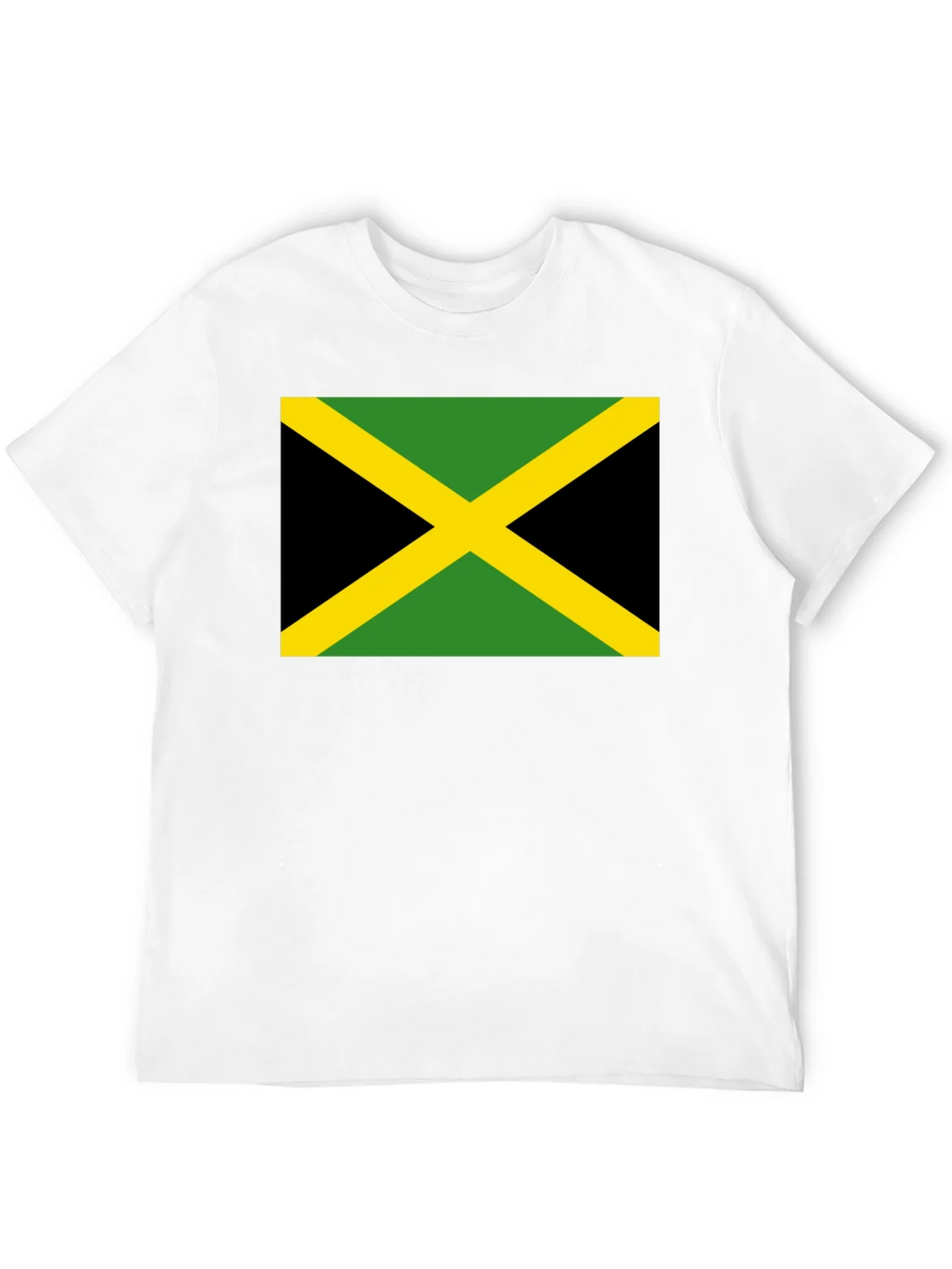Jamaica Flag T-Shirt - Black Cotton Tee product image 4