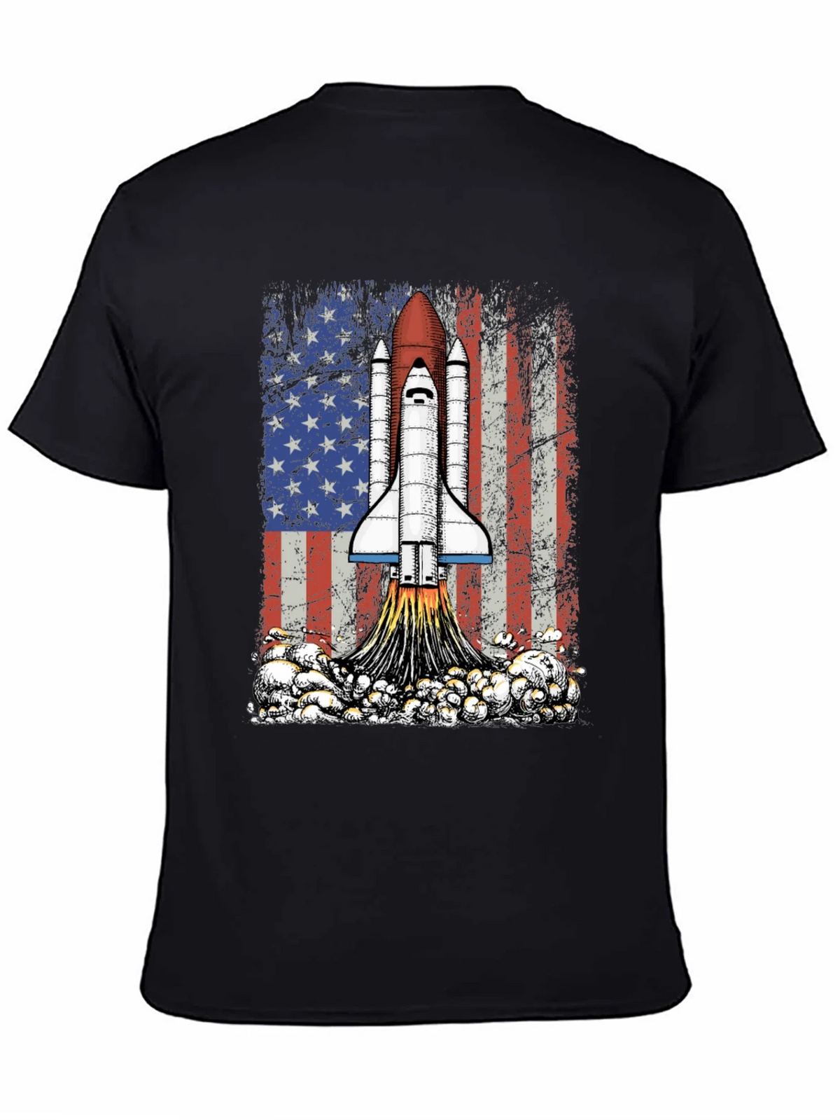 Rocket USA Flag Graphic T-Shirt product image 4