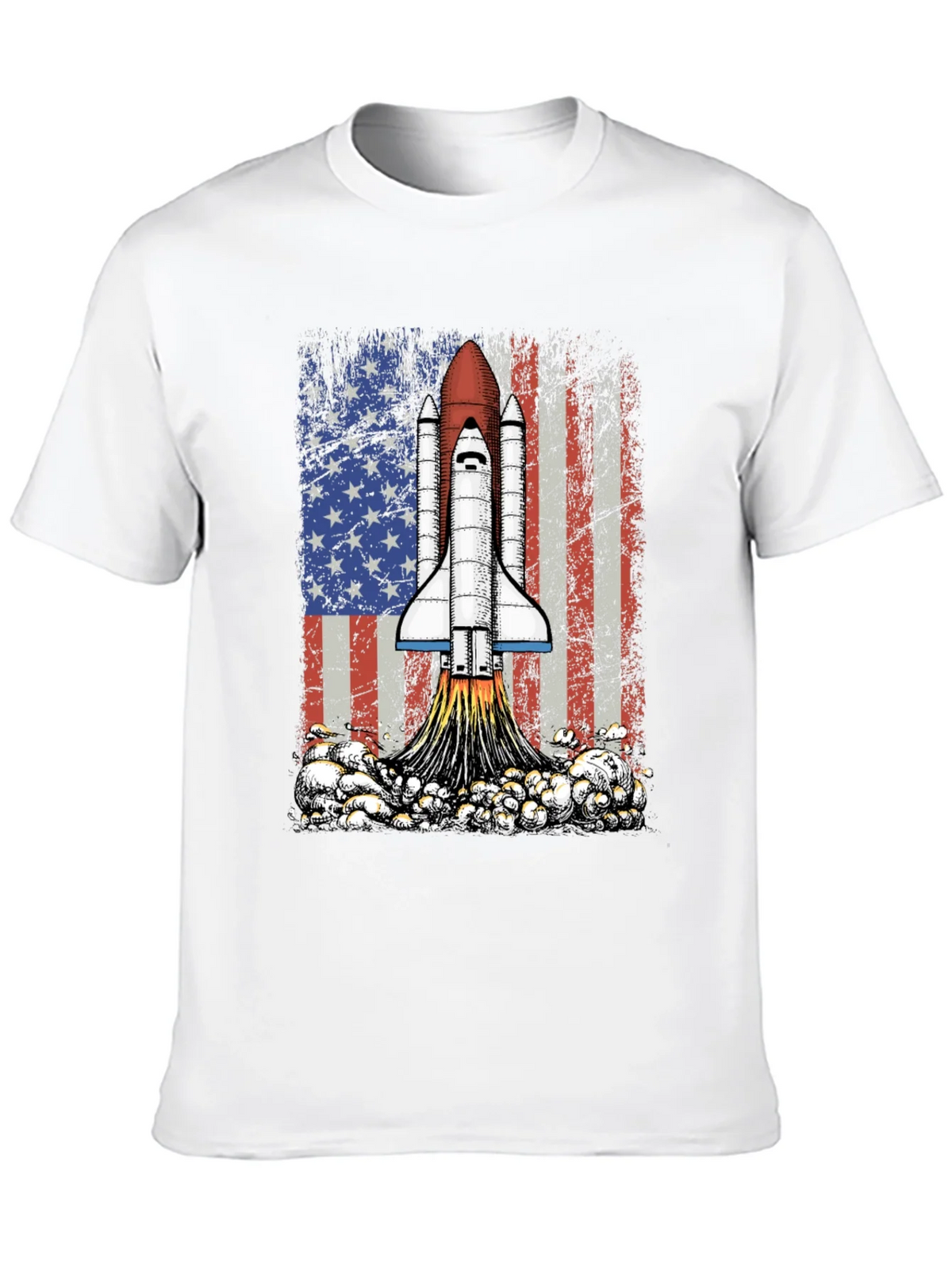 Rocket USA Flag Graphic T-Shirt product image 9