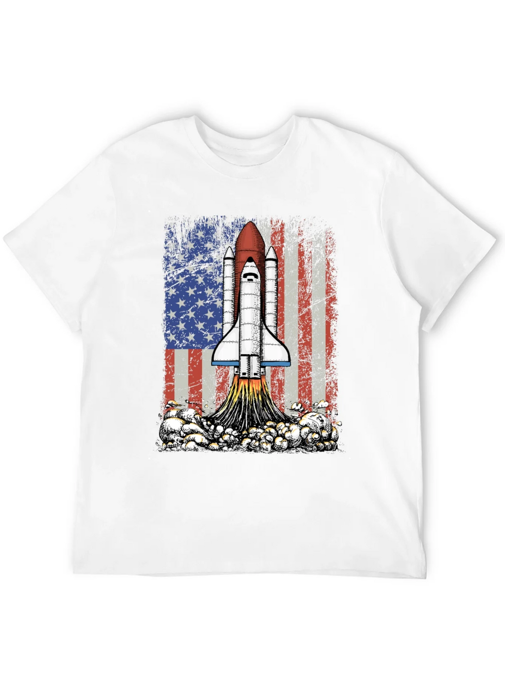 Rocket USA Flag Graphic T-Shirt product image 11