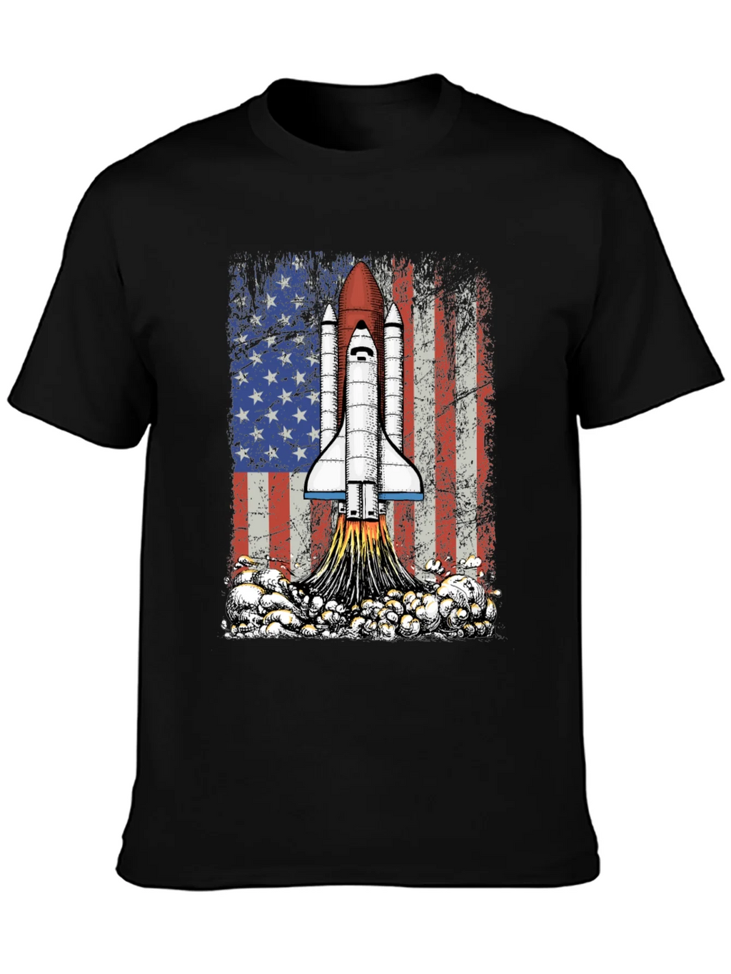 Rocket USA Flag Graphic T-Shirt product image 3