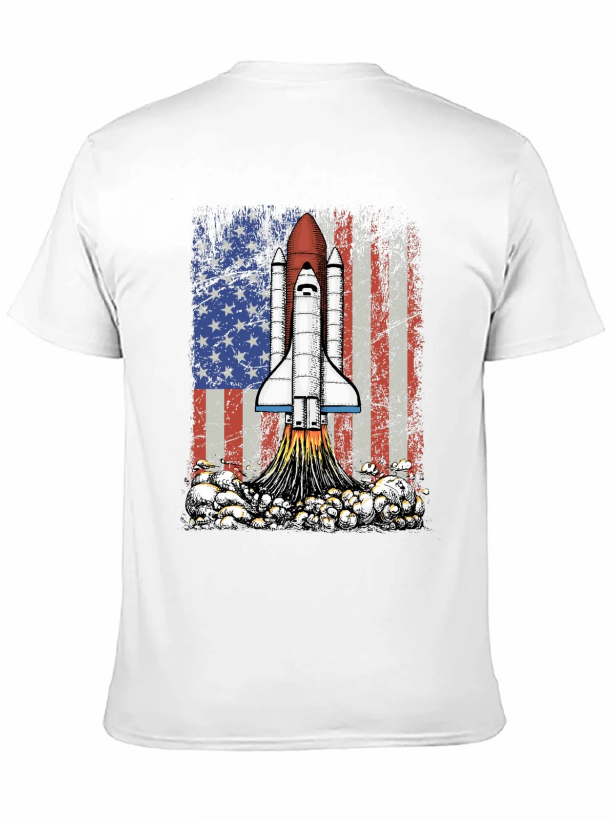 Rocket USA Flag Graphic T-Shirt product image 10