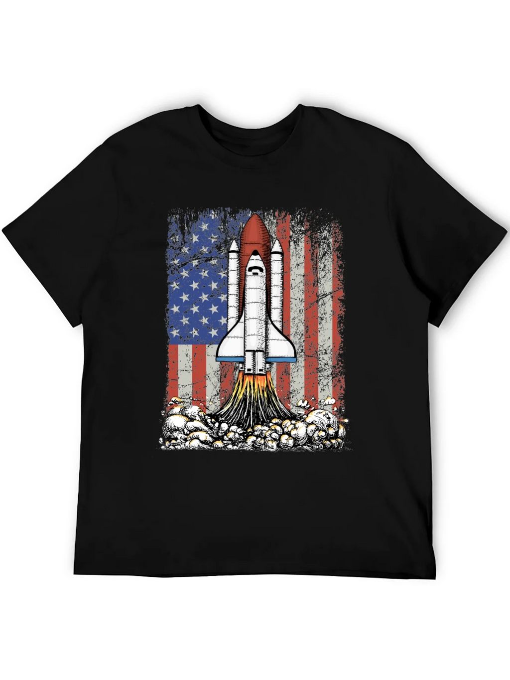 Rocket USA Flag Graphic T-Shirt product image 5