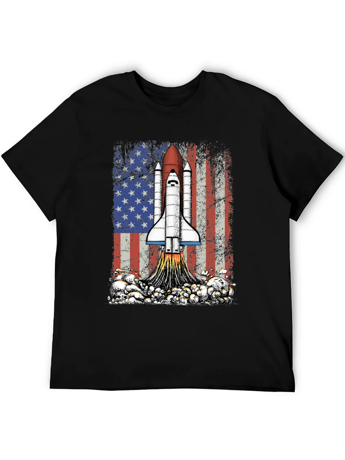 Rocket USA Flag Graphic T-Shirt product image 5