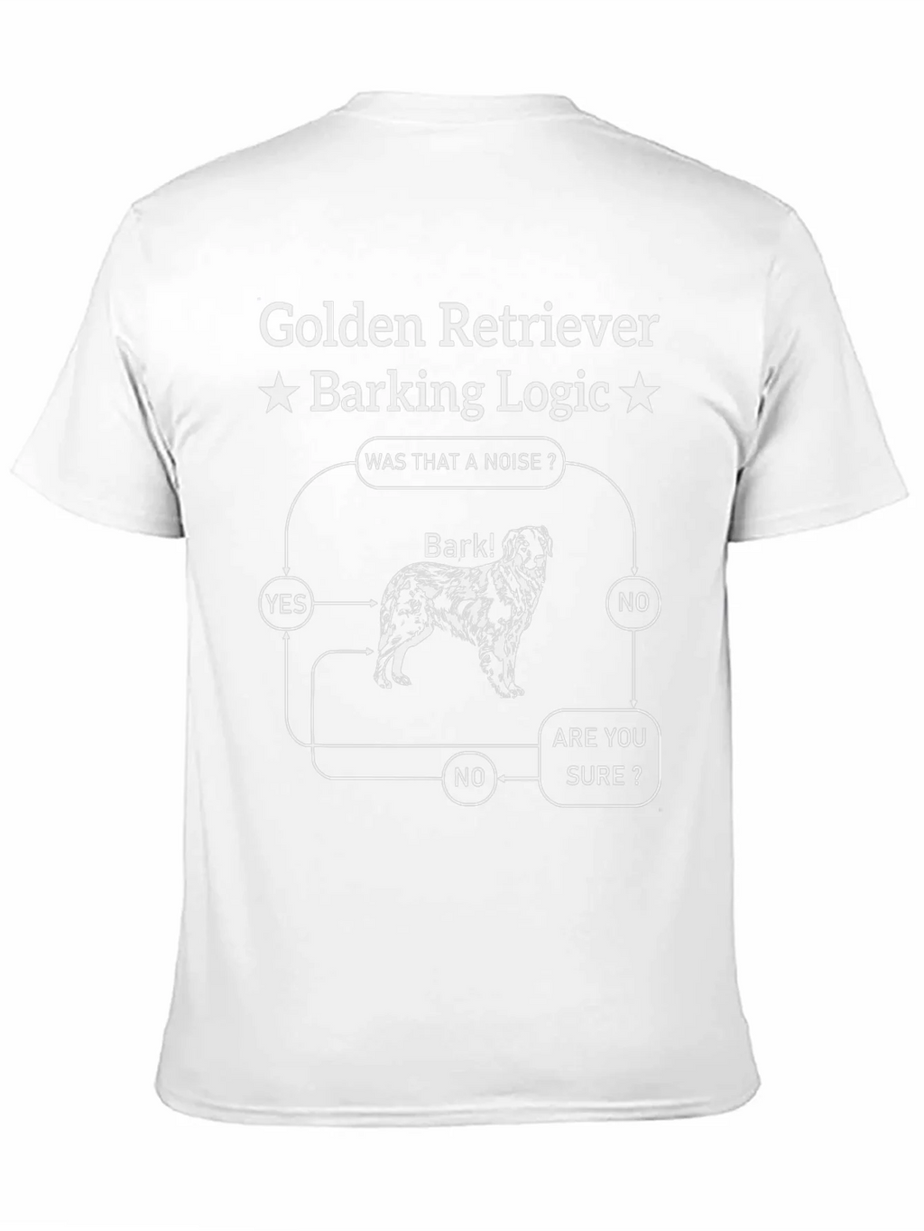 Golden Retriever Barking Logic T-Shirt - Funny Dog Tee product image 10