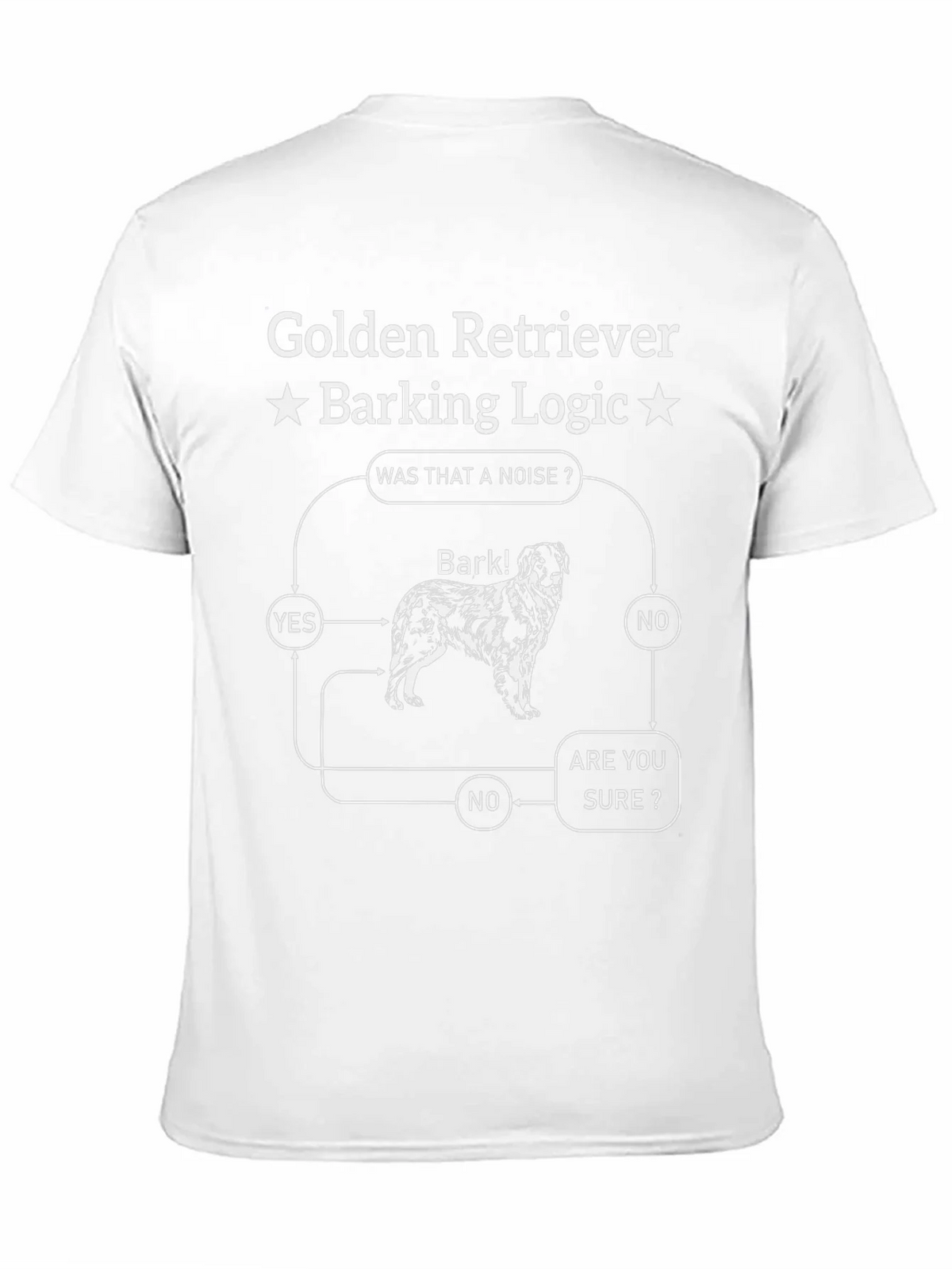 Golden Retriever Barking Logic T-Shirt - Funny Dog Tee product image 10