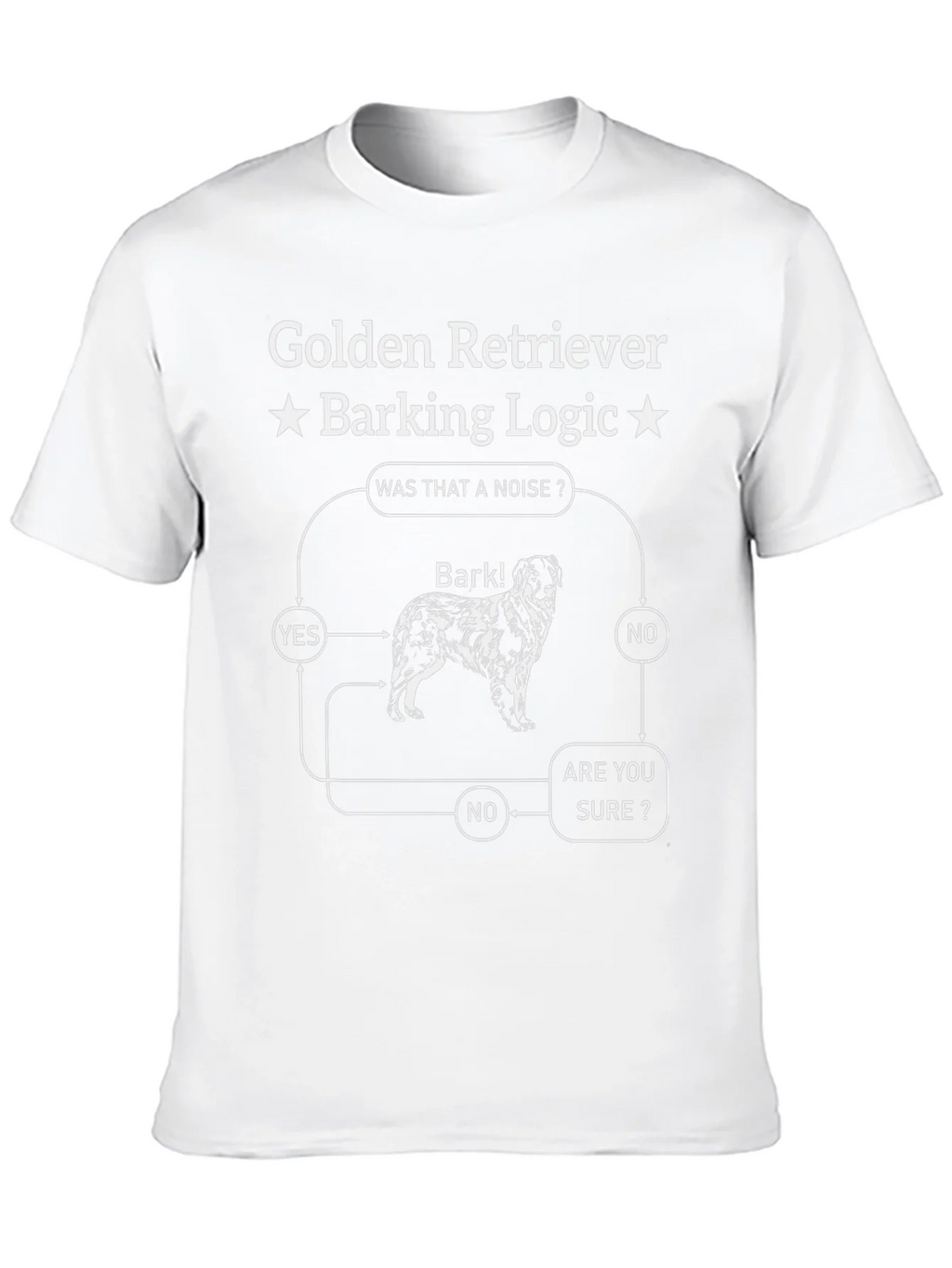 Golden Retriever Barking Logic T-Shirt - Funny Dog Tee product image 9