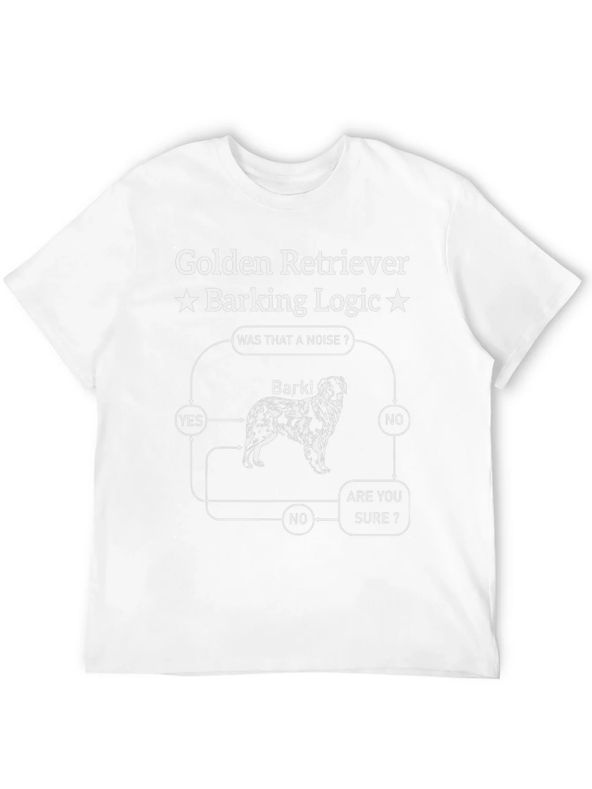 Golden Retriever Barking Logic T-Shirt - Funny Dog Tee product image 11