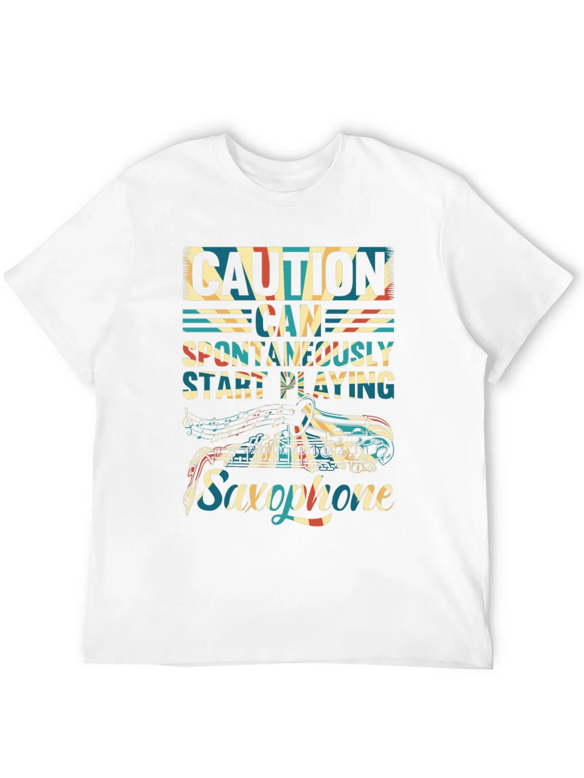 Caution Saxophone T-Shirt - Musician Gift product image 11