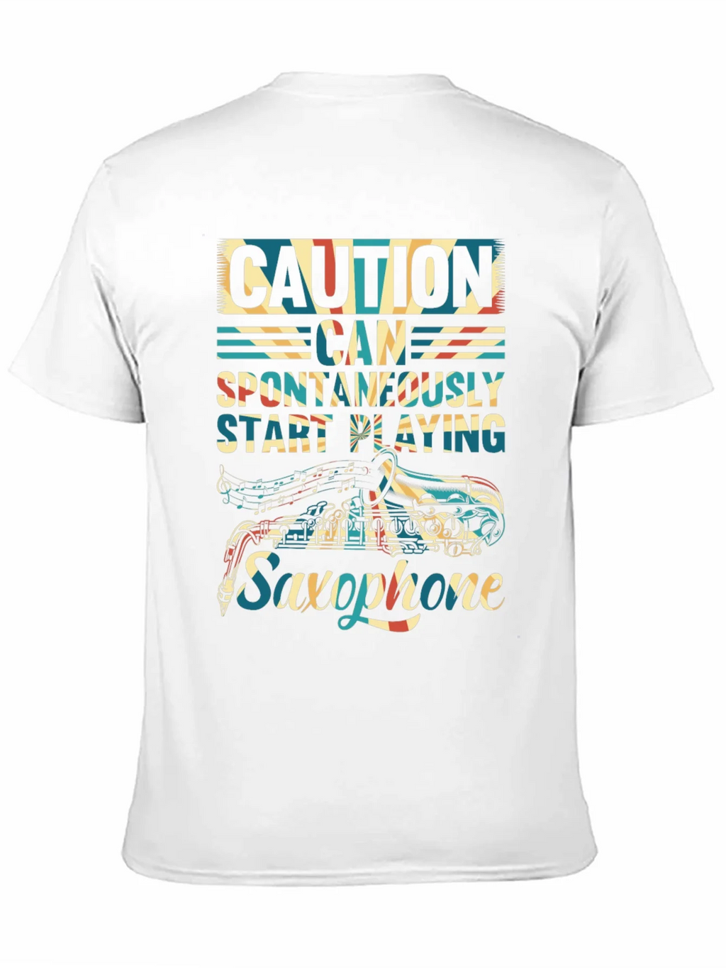 Caution Saxophone T-Shirt - Musician Gift product image 10