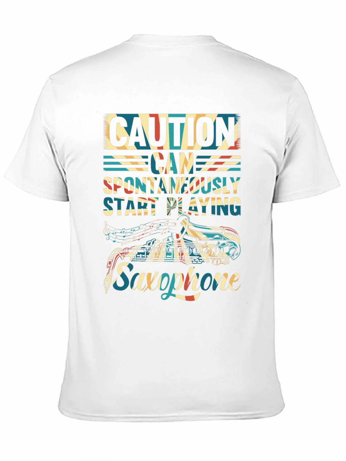 Caution Saxophone T-Shirt - Musician Gift product image 10