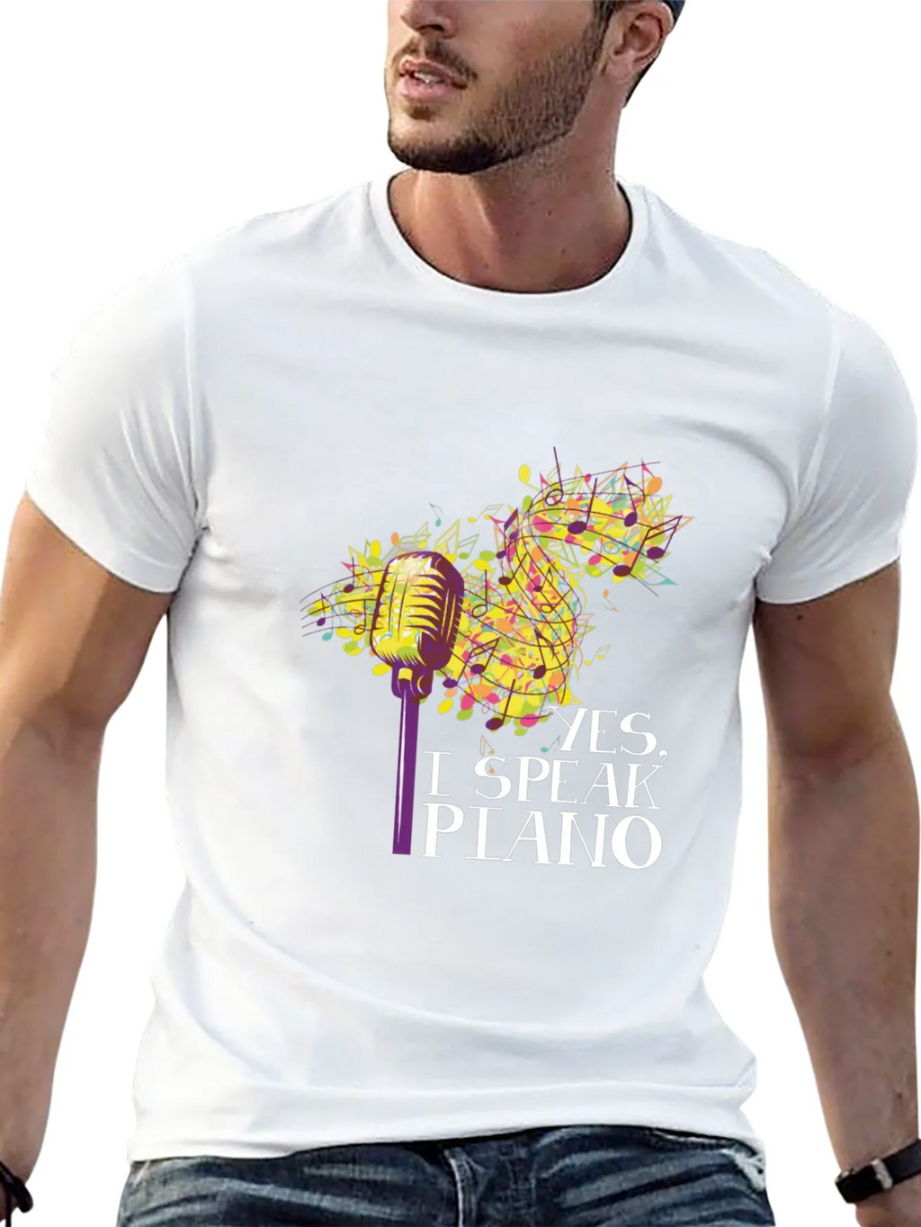 Yes I Speak Piano T-Shirt product image 12