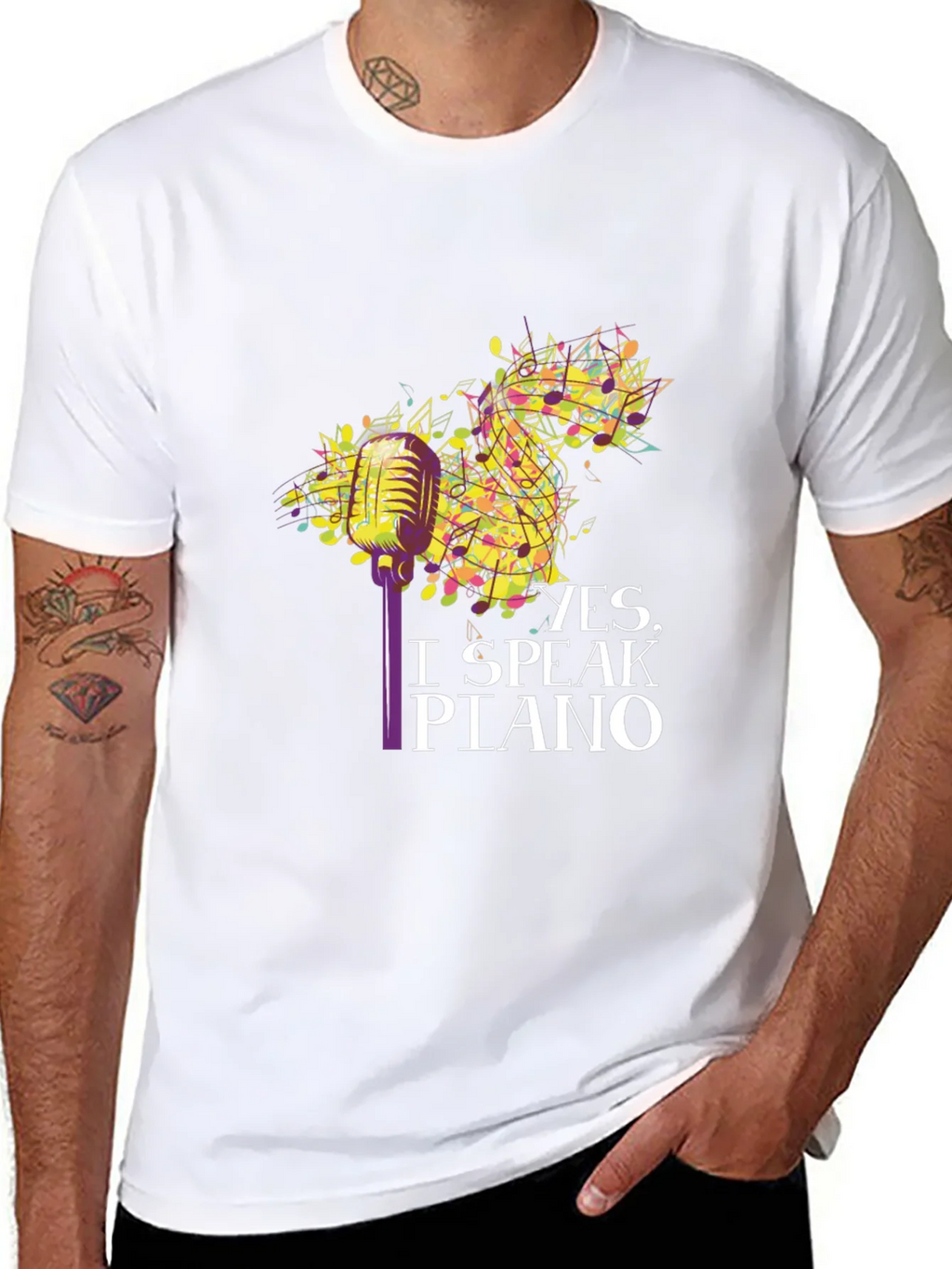 Yes I Speak Piano T-Shirt product image 7
