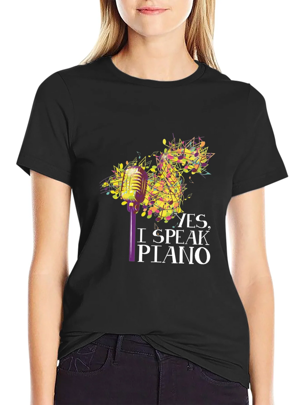 Yes I Speak Piano T-Shirt product image 2