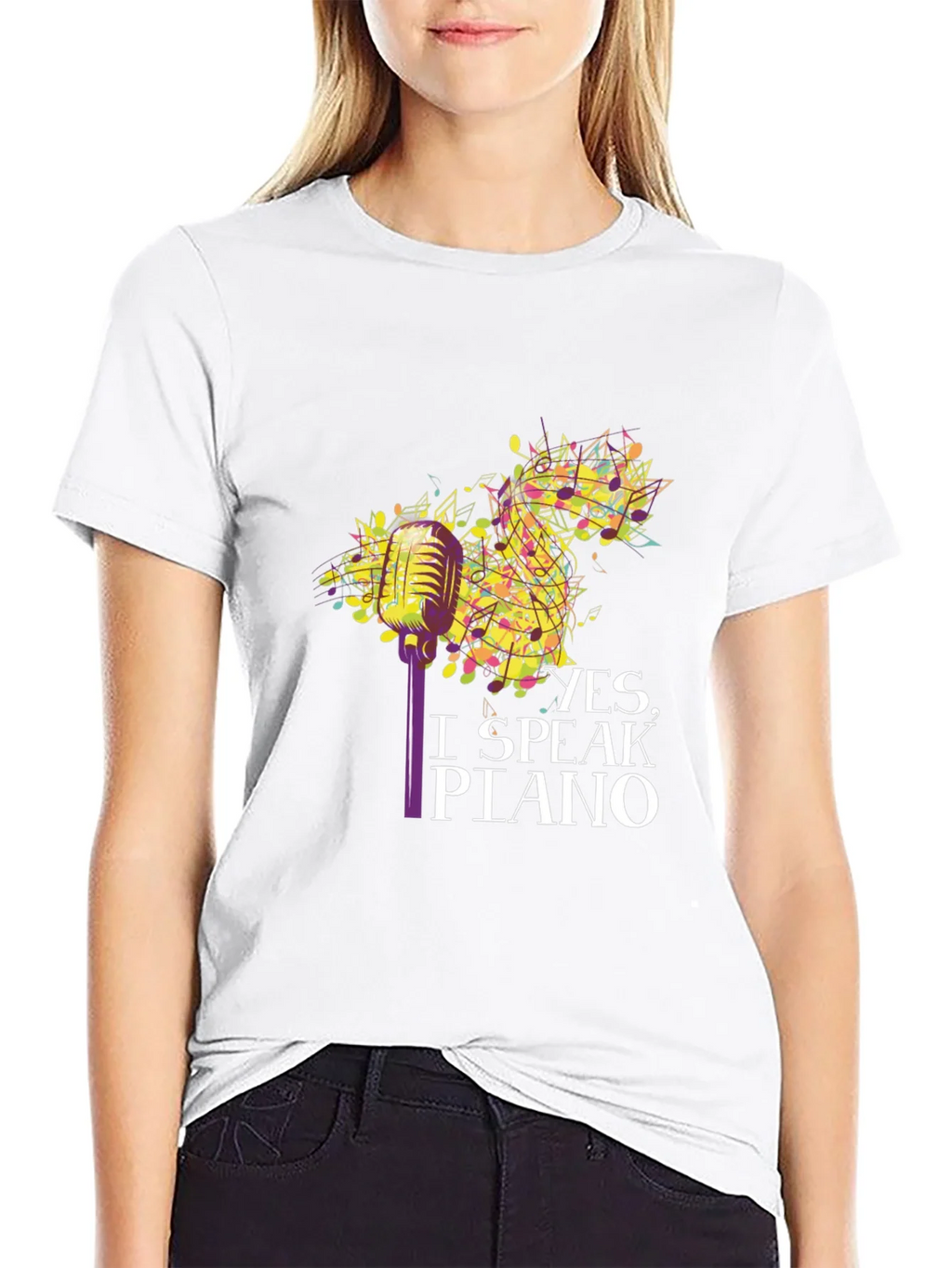 Yes I Speak Piano T-Shirt product image 8
