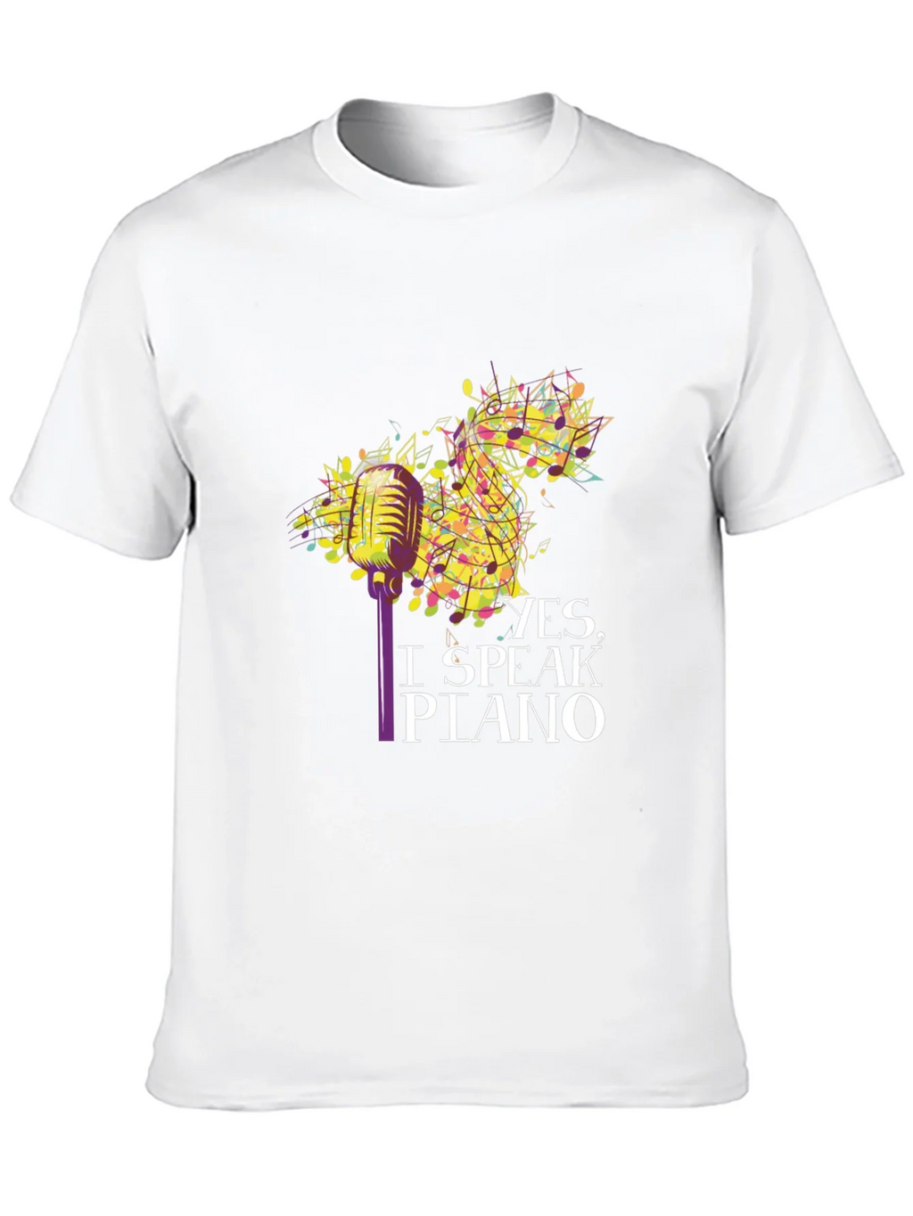 Yes I Speak Piano T-Shirt product image 9