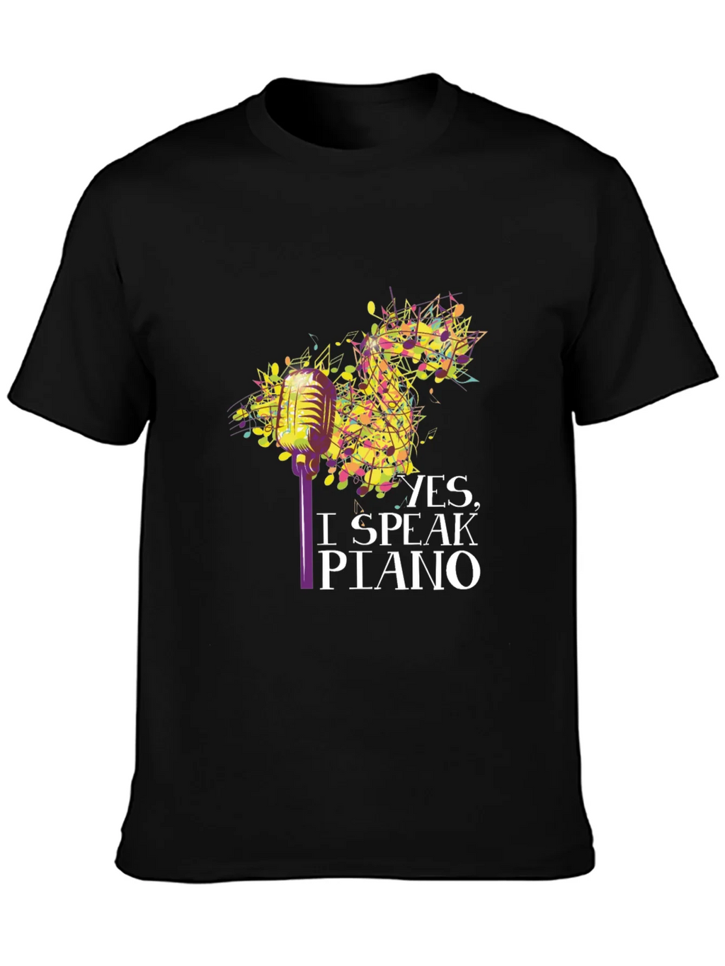 Yes I Speak Piano T-Shirt product image 3