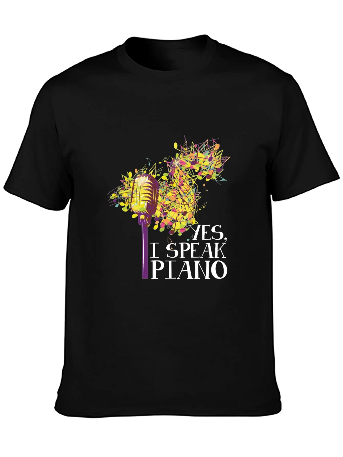 Yes I Speak Piano T-Shirt product image 3
