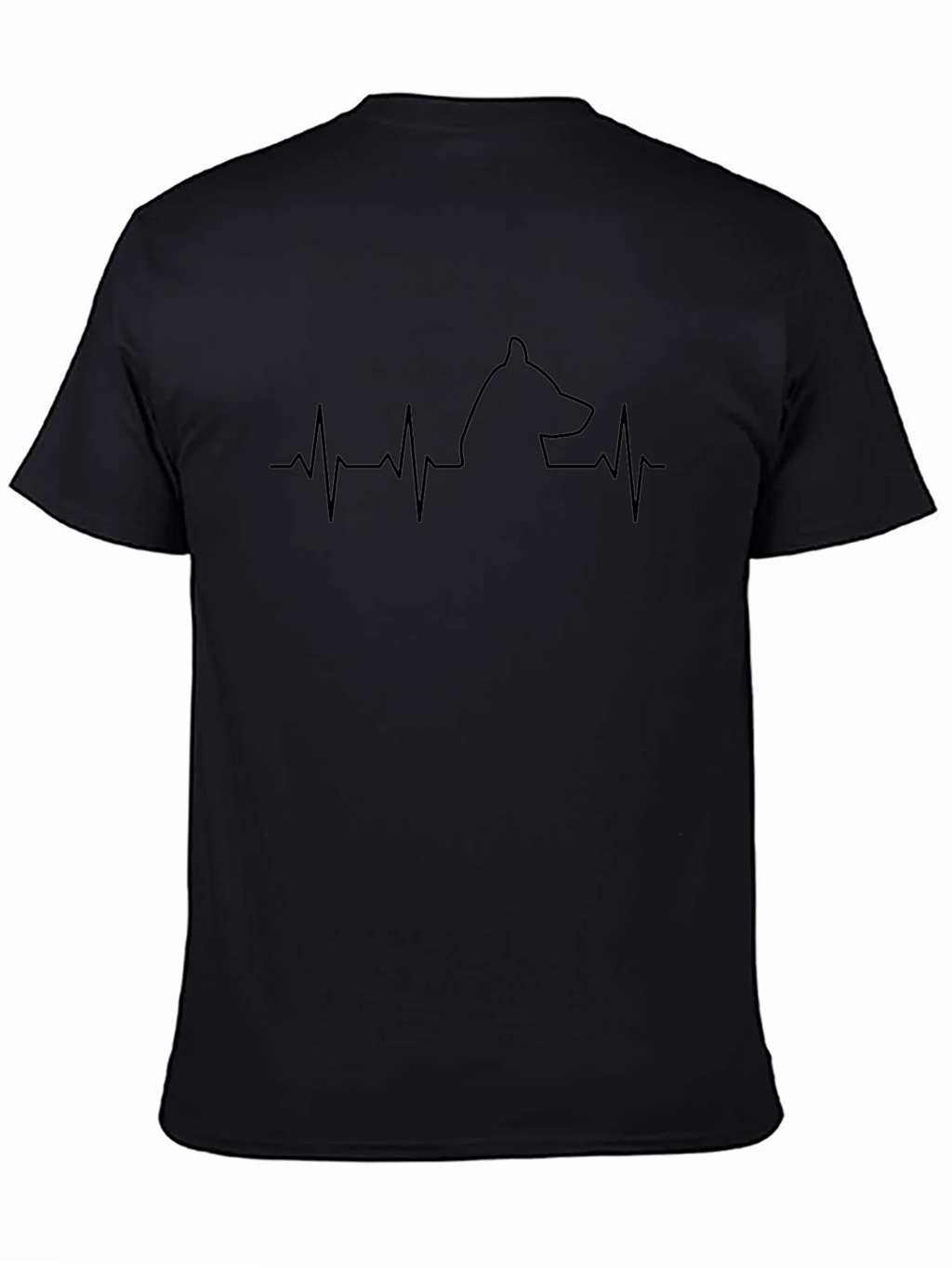 Dog Heartbeat T-Shirt - Mens Black Tee product image 4