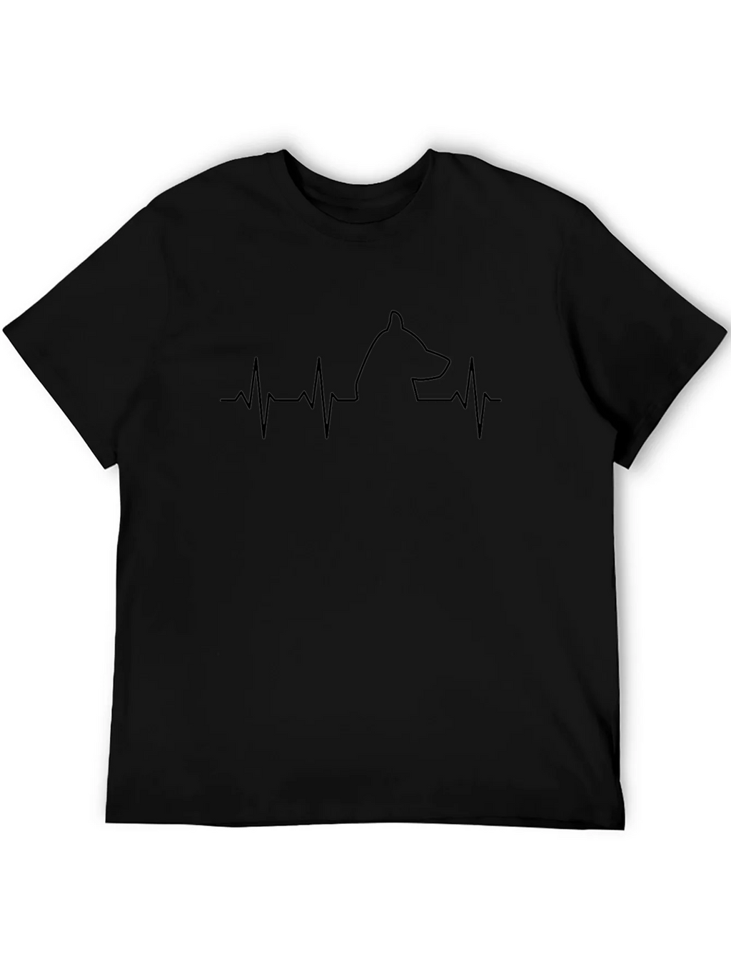 Dog Heartbeat T-Shirt - Mens Black Tee product image 5