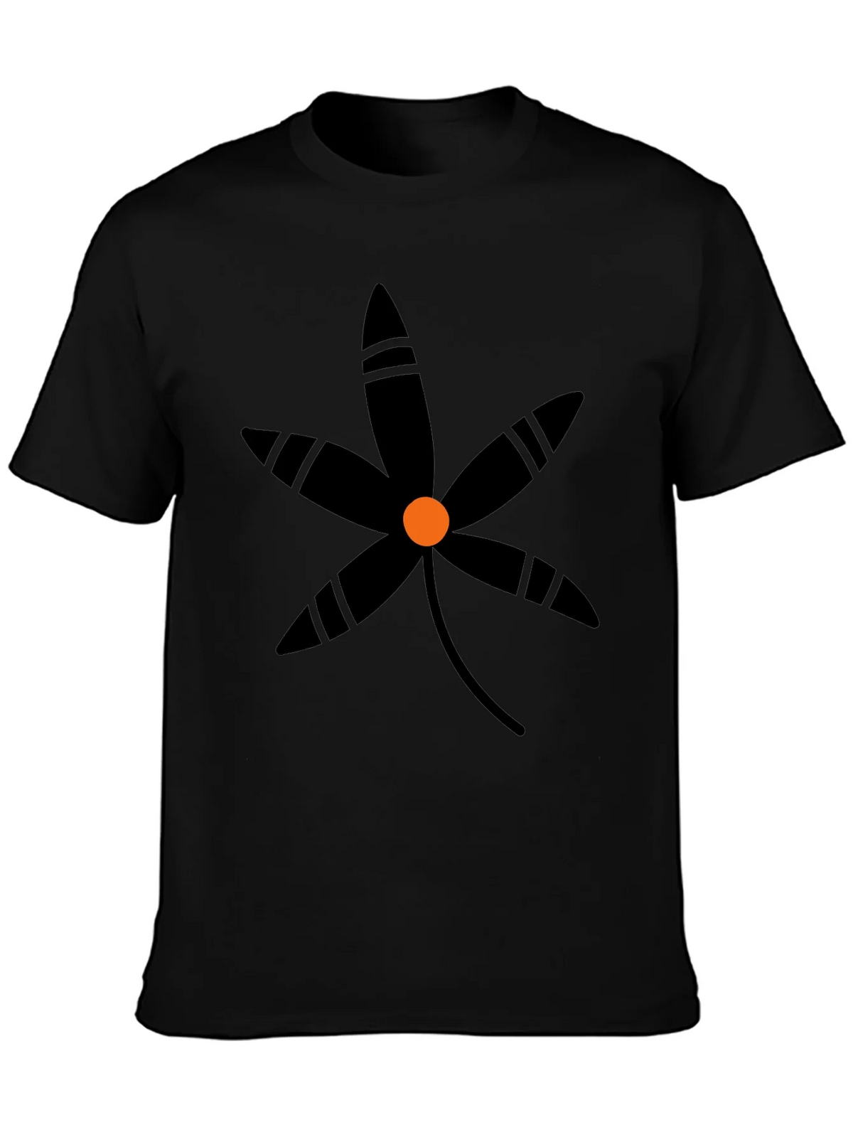 Black Floral Graphic T-Shirt - Stylish Casual Wear product image 3