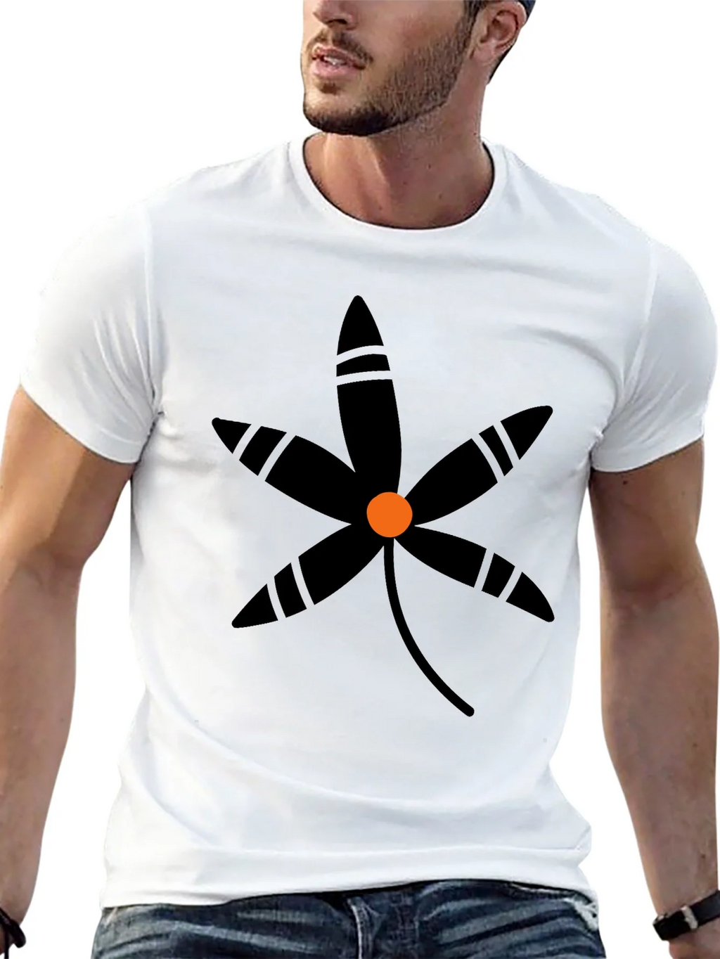 Black Floral Graphic T-Shirt - Stylish Casual Wear product image 12
