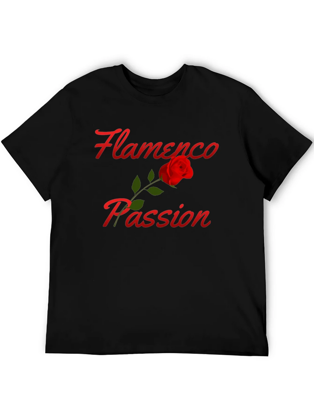 Flamenco Passion Rose T-Shirt - Stylish Graphic Tee product image 5
