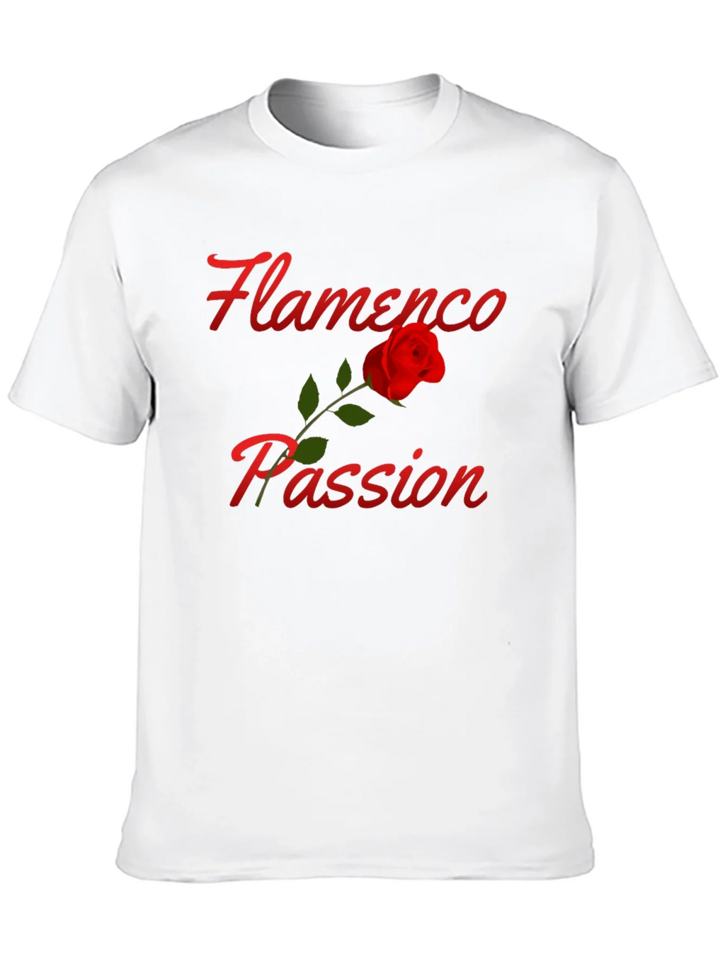 Flamenco Passion Rose T-Shirt - Stylish Graphic Tee product image 9