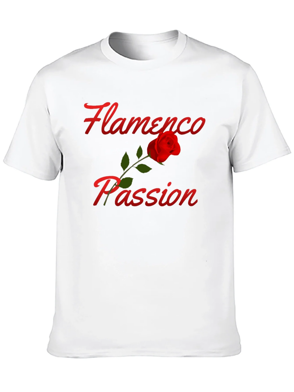 Flamenco Passion Rose T-Shirt - Stylish Graphic Tee product image 9