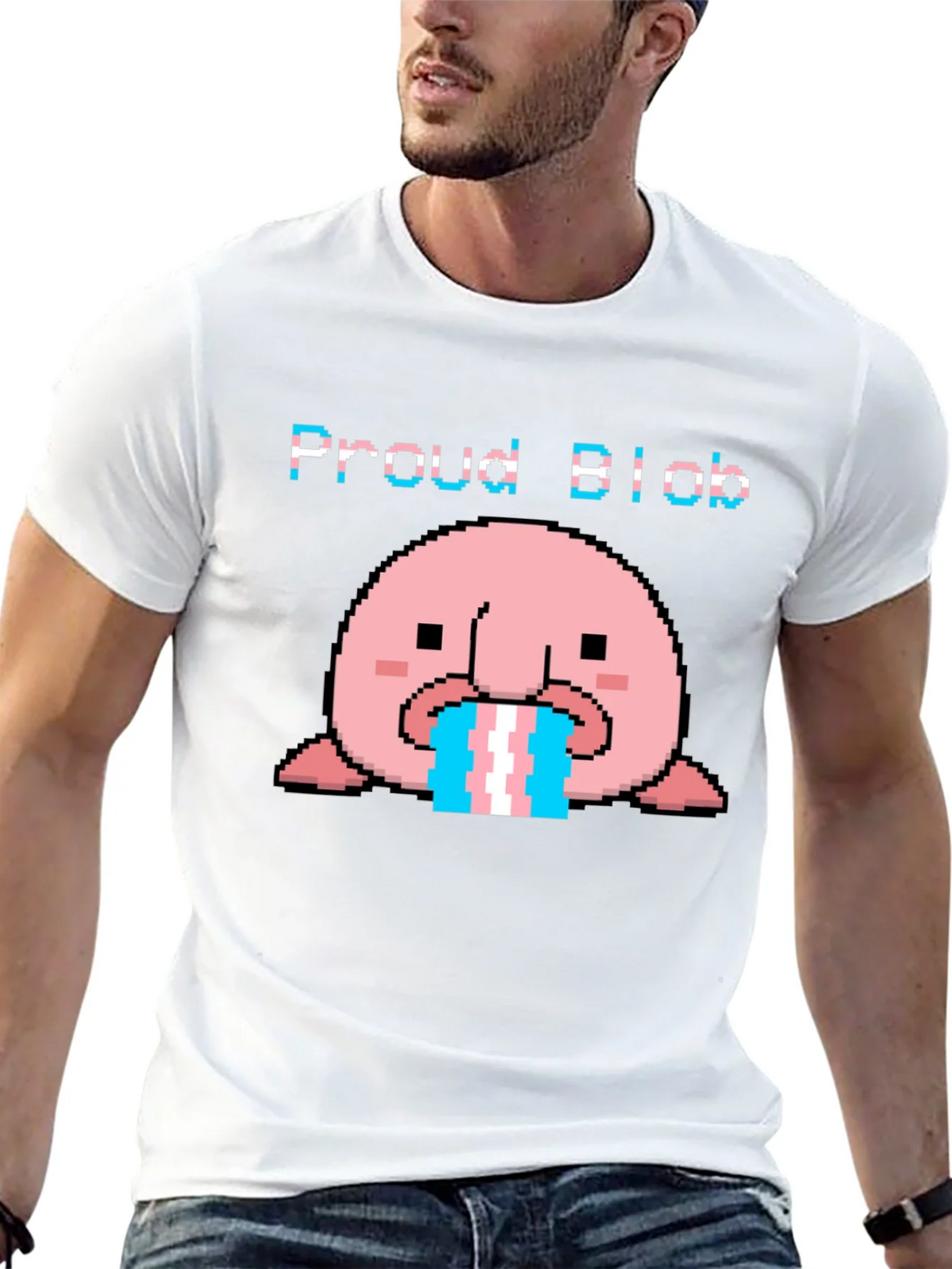 Proud Blob Transgender T-Shirt product image 6
