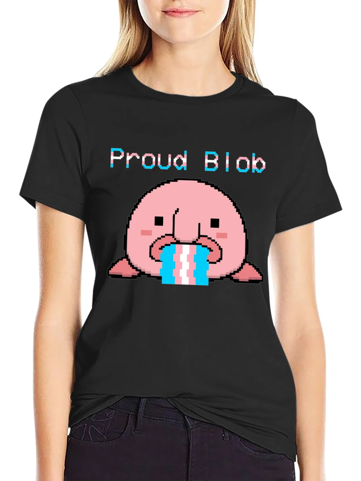 Proud Blob Transgender T-Shirt product image 1