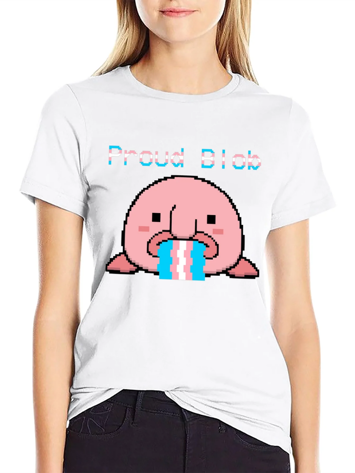 Proud Blob Transgender T-Shirt product image 4