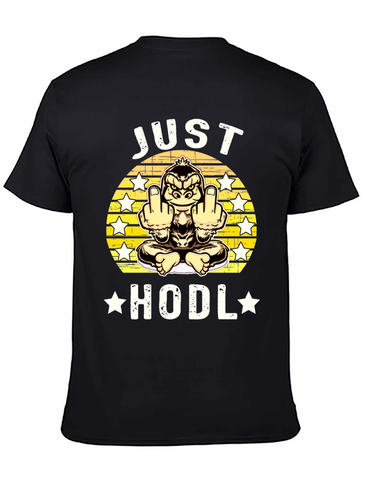 Just Hodl Black Graphic T-Shirt product image 4