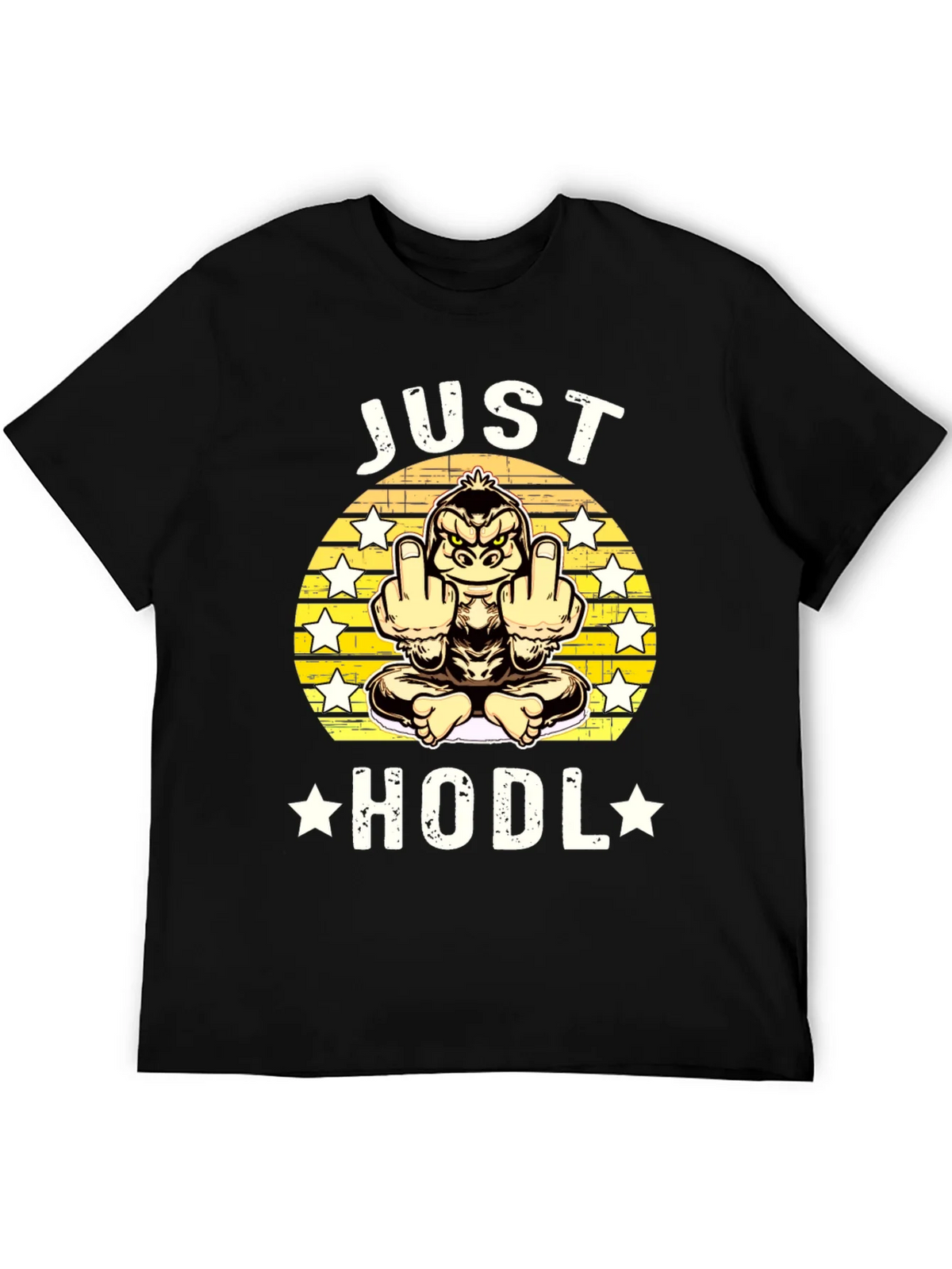 Just Hodl Black Graphic T-Shirt product image 5