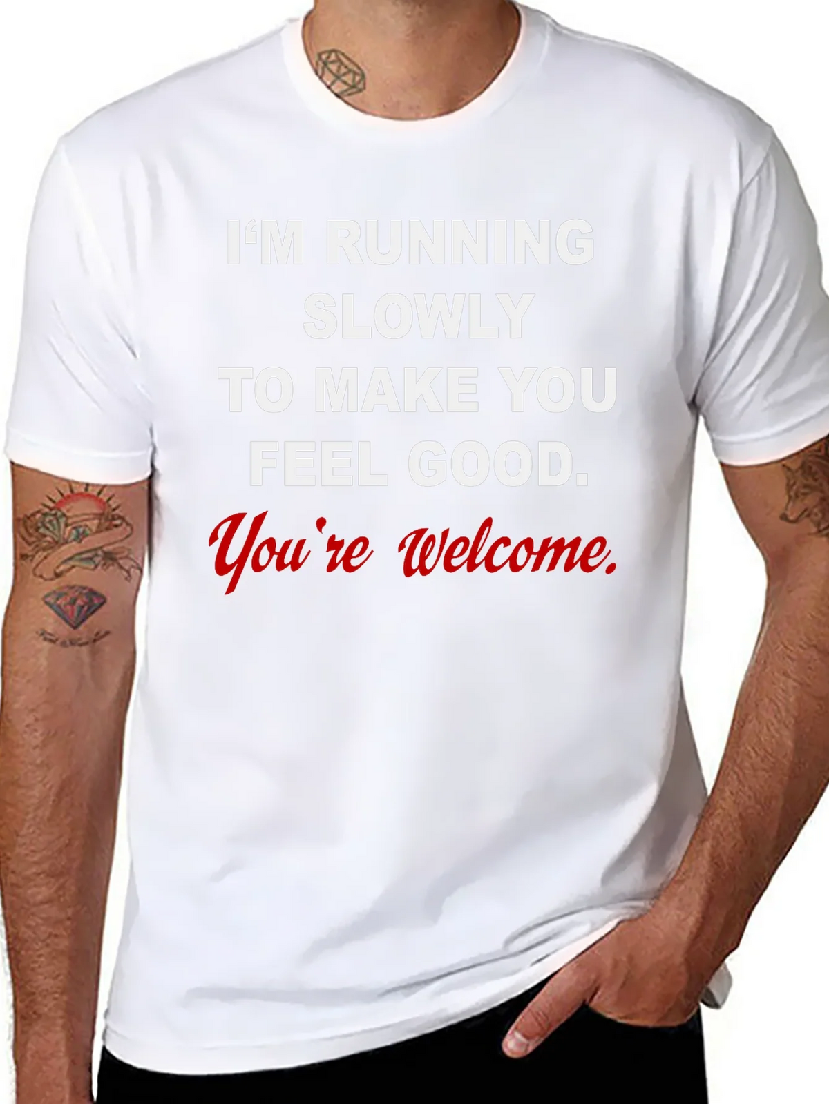 Funny Running Slogan Tee product image 7