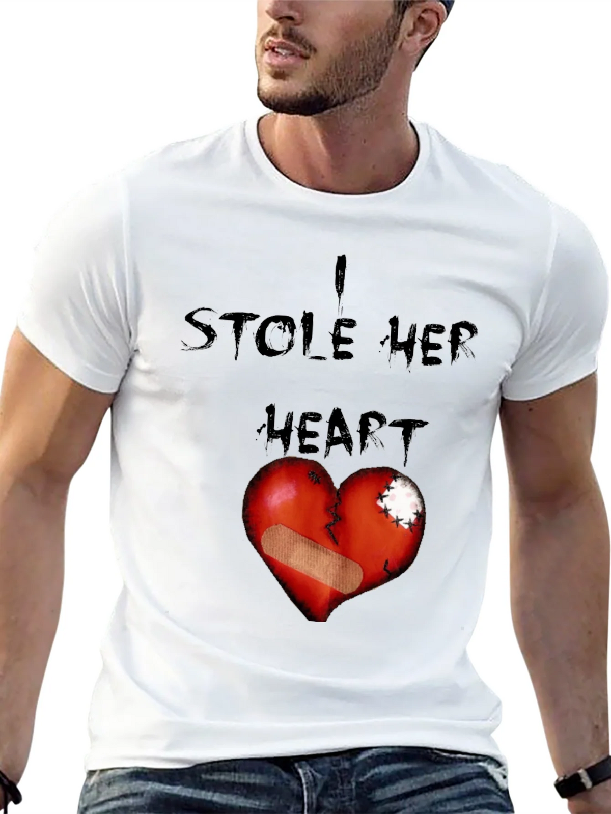 I Stole Her Heart Graphic T-Shirt product image 12