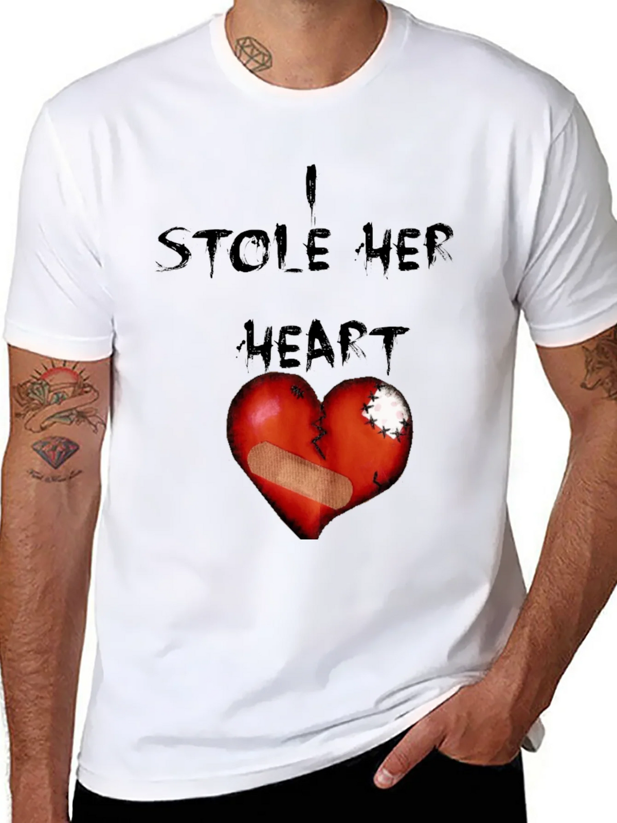 I Stole Her Heart Graphic T-Shirt product image 7