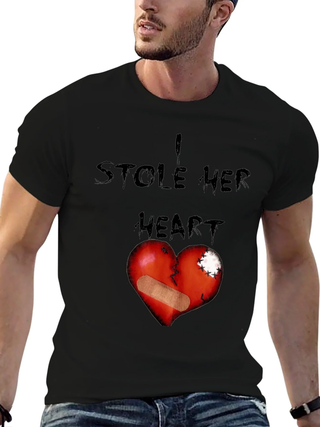 I Stole Her Heart Graphic T-Shirt product image 6